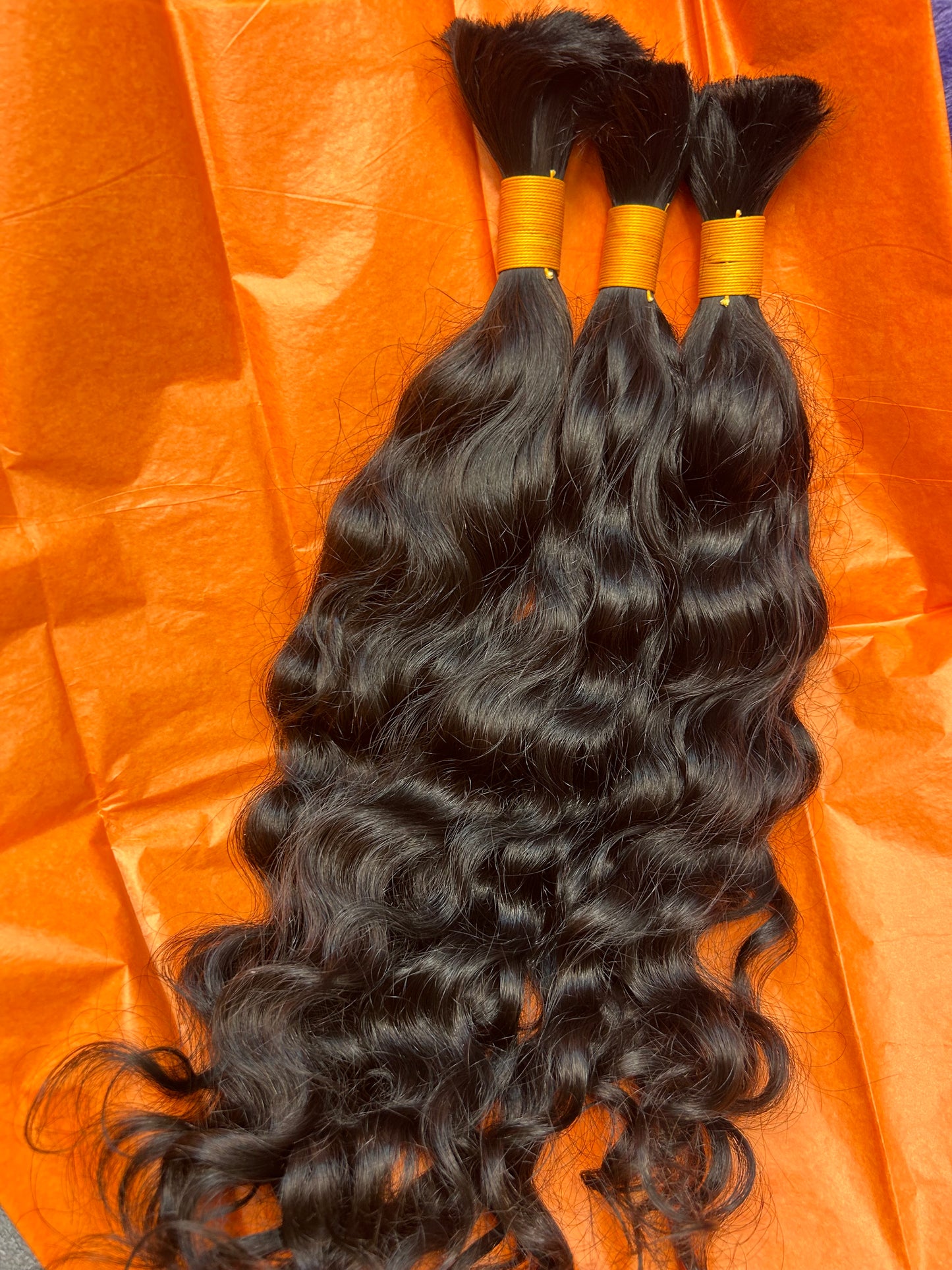 BULK / BRAIDING HAIR ( Natural / Gray & Blonde)